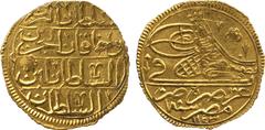 ISLAMIC COINS. Ottoman. Mahmud I, Gold ½-Zar-i Mahbub, Misr 1143, obv nisf, 1.30g (Pere 564). Good very fine and rare £250-300
