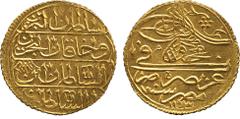 ISLAMIC COINS. Ottoman. Mahmud I, Gold Zar-i Mahbub, Misr 1143h, obv mim, rev knot , 2.57g (Pere 563). Extremely fine. £250-300