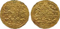 ISLAMIC COINS. Ottoman. Mustafa IV , Gold Zar-i Mahbub, Misr 1222h, ry 1, 2.39g (Pere 730). Crude, extremely fine and rare. £500-700