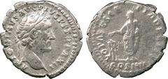 ANCIENT COINS. ROMAN. Mint of Rome unless otherwise stated. Imperial Denarii (16), comprising issues of Antoninus Pius (13), reverses include Salus, Fortuna, altar, Victory, Vesta, Aequitas, and templ