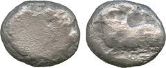 ANCIENT COINS. Cyprus, Salamis, Euelthon (c.530-480 BC), Silver Stater, ram recumbent left , rev blank, 10.78g (SNG Cop 31; BMC 1). Lightly porous, fine, rare . £180-220