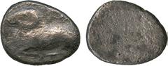 ANCIENT COINS. Cyprus, Salamis, Euelthon (c.530-480 BC), Silver Tetrobol, ram recumbent left , rev blank, 2.86g (BMC 6). Light porosity, otherwise nearly very fine and scarce . £100-150