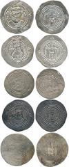 Islamic Coins, ARAB SASANIAN, ‘Abd Allah b. Khazim (62-72h), Silver Drachm, MRW = Marw 65h, 3.63g (A 19); ‘Umar b. Ubayd Allah (67-70h), Silver Drachm (2), BYSH = Bishapur 67h, 3.99g, ST = Istakhr 69h