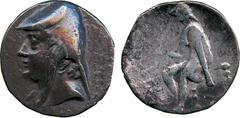 ANCIENT COINS, THE DAVID SELLWOOD COLLECTION OF PARTHIAN COINS, Arsace s I (247-211 BC), Silver Drachm, minted at Mithradatkart, diademed and beardless head left in bashlyk, dotted border , rev archer