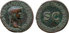 ANCIENT COINS, ROMAN, Mint of Rome unless otherwise stated, Ger manicus (brother of Claudius, died AD 19), Æ As, struck under Claudius, AD 42, GERMANICVS CAESAR TI AVG F DIVI AVG N , bare head of Germ