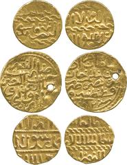 WORLD COINS, ISLAMIC, Miscellaneous, Mamluk, Gold Sashrafis (2); Ottoman Empire, Murad III (1574-1595), Gold Sultani, Qustantiniya 982h, total weight 10.25g. Very fine the last pierced. (3) £200-300