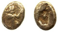 LYDIA AND THE PERSIAN ROYAL COINAGE No.: 10 Estimate: £ 50 Siglos 5.55g, Class IIIb, early style, Great King, with short beard, drapery in double fold at knee, rev rectangular punch with irregular pat