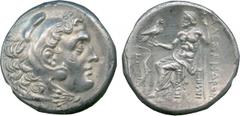 ANCIENT COINS, Greek, Kingdom of Macedon, Alexander III, The Great (336-323 BC), Silver Tetradrachm, mint of Sinope, struck c.230-200 BC, head of young Herakles facing right, wearing a lion’s skin, re