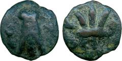 ANCIENT COINS , Roman, Anonymous (c.235 BC), Aes Grave Coinage, Æ Sextans, minted at Tuder (Umbria), cicada, rev trident, 11.45g (Thurlow-Vecchi 167; Haeberlin pl. 81). Dark patina, very fine . £80-12