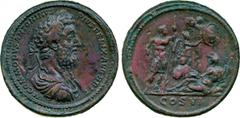 ANCIENT COINS , Roman, Commodus (AD 177-192), Æ Medallion, struck AD 190-191, M COMMODVS ANTONINVS PIVS FELIX AVG BRIT , laureate and bearded bust of Commodus right, wearing a paludamentum and a cuira