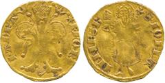 WORLD COINS, FRANCE, Principality of Orange, Raymond III or IV (1335-1393), Gold Florin d’or, Florentine type, 3.41g, Florentine lily, rev nimbate St John the Baptist (F 189). Fine. ex Baldwin’s Aucti