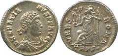 THE COLLECTION OF A CLASSICIST, ANCIENT COINS, Gratian (AD 367-383), Silver Siliqua, mint of Treveri, struck AD 367-375, D N GRATIANVS P F AVG , pearl-diademed, draped and cuirassed bust facing right,