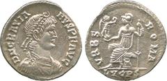 THE COLLECTION OF A CLASSICIST, ANCIENT COINS, Gratian (AD 367-383), Silver Siliqua, mint of Lugdunum, struck AD 378-383, D N GRATIANVS P F AVG , pearl-diademed, draped and cuirassed bust facing right
