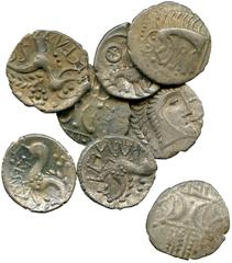 THE COLLECTION OF A CLASSICIST, BRITISH COINS, Celtic, Iceni, Early Uninscribed (mid to late 1st Century BC), Silver Units (2), face right attributed to Boudicca, rev horse; early Pattern/horse type; 