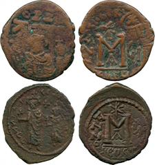 THE COLLECTION OF A CLASSICIST (PART 2), ANCIENT COINS, BYZANTINE, (Mint of Constantinople unless otherwise stated ), Heraclius & Heraclius Constantine (AD 615-618) , Seleucia Isauriae, Æ Follis, faci