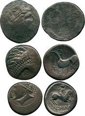 ANCIENT COINS, CONTINENTAL CELTIC COINS, Celtic, West Noricum (late 2nd to 1st Century BC), Silver Tetradrachms (2); Danubian District, Eastern Celts (2nd Century BC), Silver Tetradrachm. Good fine to