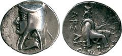 ANCIENT COINS, THE DAVID SELLWOOD COLLECTION OF PARTHIAN COINS (PART FOUR), Arsaces I (247-211 BC), Silver Drachm, minted at Mithradatkart, diademed and beardless head left in bashlyk, rev archer seat