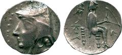 ANCIENT COINS, THE DAVID SELLWOOD COLLECTION OF PARTHIAN COINS (PART FOUR), Arsaces I (247-211 BC), Silver Drachm, minted at Mithradatkart, diademed and beardless head left in bashlyk, rev archer seat