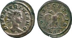ANCIENT COINS, ROMAN COINS, Divus Nigrinian (son of Carinus, d. AD 284), Billon Antoninianus, struck AD 284-5, DIVO NIGRINIANO , radiate head facing right , rev CONSECRATIO , eagle standing facing, he