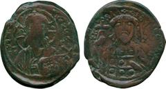 ANCIENT COINS, BYZANTINE COINS, Miscellaneous Byzantine Æ Coins (9), Constantine X, Follis (S 1854), Anonymous Folles (3), Manuel I, Trachy (S 1966), Tetarteron (S 1975), Andronicus I, Trachy (S 1985)