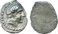 ANCIENT COINS, GREEK , Cyprus, Salamis (c.445-411 BC), Silver Hemiobol(?), young male head facing right, rev smooth, 0.33g (SNG Copenhagen -, cf 42). Very fine . £50-70