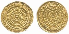 Fatimid No.: 193 Estimate: £ 140 al-Mustansir, Dinar, Misr 453h, with pellet above 3 of date, 4.34g (BMC IV:162 var; Miles 356). Extremely fine. £140-160