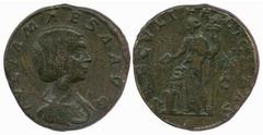 ROMAN COINS Marcus Aurelius (AD 161-180) Julia Maesa, sister of Julia Domna, grandmother of Elegabalus and Severus Alexander No.: 524 Estimate: £ 150 Julia Maesa, Sestertius 20.05g, draped bust right,