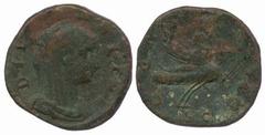 ROMAN COINS Marcus Aurelius (AD 161-180) Maximus Caesar (AD 235-238) No.: 556 Estimate: £ 150 Paulina, wife of Maximinus, Sestertius 19.24g, DIVA PAVLINA, bust right veiled and draped, hair waved, rev