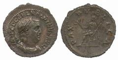 ROMAN COINS Marcus Aurelius (AD 161-180) Balbinus (AD 238) No.: 558 Estimate: £ 200 Balbinus, Denarius 2.36g, laureate bust right, rev PAX PVBLICA, Pax seated left (RIC 4). Toned, good very fine, rare