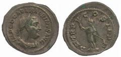 ROMAN COINS Marcus Aurelius (AD 161-180) Balbinus (AD 238) No.: 559 Estimate: £ 200 Balbinus, Denarius 3.25g, laureate bust right, rev PM TR P COS II P P, Emperor standing left holding branch and para