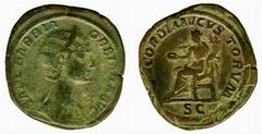 ANCIENT COINS Roman Orbiana (wife of Severus Alexander) No.: 266 Estimate: £ 400.- Orbiana (wife of Severus Alexander), Sestertius 24.52g, AD 225, SALL BARBIA ORBIANA AVG, diademed and draped bust rig