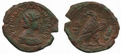 Roman Provincial Coinage Egypt No.: 150 Estimate: £ 150.- Salonina, wife of Gallienus (253-268), AE 32mm, AD 265, KORNHLIA CALWNEINA CEB, draped bust of Salonina right, rev eagle right, head turned ba