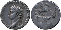 ANCIENT ROMAN IMPERATORIAL AND IMPERIAL SILVER COINS, Nero Claudius Drusus (father of Claudius, d. 9 BC), Denarius, Lugdunum, struck under Claudius, AD 41-42, NERO CLAVDIVS DRVSVS GERMANICVS IMP, laur