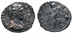 ANCIENT ROMAN IMPERATORIAL AND IMPERIAL SILVER COINS, Didia Clara (daughter of Didius Julianus), Denarius, DIDIA CLARA AVG, draped bust right, rev HILAR TEMPOR, Hilaritas standing left, holding long p