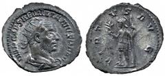 ANCIENT ROMAN IMPERATORIAL AND IMPERIAL SILVER COINS, Aemilian (AD 253), Antoninianus, IMP CAES AEMILIANVS P F AVG, radiate, draped and cuirassed bust right, rev VIRTVS AVG, Virtus standing left, foot