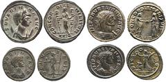 ANCIENT COINS, ROMAN IMPERIAL COINS, Aurelian (AD 270-285) Aurelian, AE Denarius, 3.22g, IMP AVRELIANS AVG, laureate and cuirassed bust right, rev VICTORIA AVG, Victory walking left, holding wreath, c