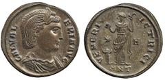 ANCIENT COINS, ROMAN IMPERIAL COINS, Galeria Valeria, daughter of Diocletian and second wife of Galerius Galeria Valeria, Follis, 6.86g, Antioch, AD 308, GAL VALERIA AVG, draped and diademed bust righ