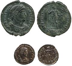 ANCIENT COINS, ROMAN IMPERIAL COINS, Valentinian I (AD 364-375) Valentinian I, AE 1, 7.85g, Constantinople AD 364-367, DN VALENTINI-ANVS PF AVG, diademed, draped and cuirassed bust right, rev RESTITVT