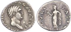 Ancient Coins Otho (AD 68-69) AE Denarius, Rome, 3.21g. Bare head of Otho right. Rev. Securitas standing left, holding sceptre and wreath. (RIC 8). Very Fine.