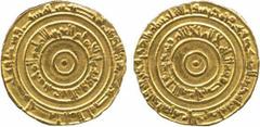 Fatimid. al-‘Aziz (365-386h), Gold Dinar, Misr 366h, 4.15g (N 700). Very fine. Estimate: £100-120