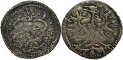 POLISH COINS Sigismund III Vasa, Denarius Fraustadt 1596 CWF - VERY RAREBardzo rzadki denar wschowski.W nowym katalogu Kopickiego stopień rzadkości R8 co w tym przypadku pokrywa się z jego dostępności