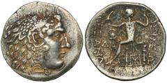 ANCIENT COINS Grece, Macedonia, Mesambria, Alexander III The Great, TetradrachmGreeceMacedonia, Mesambria, Alexander III the Great (336-323 BC), posthumous Tetradrachma 150-125 BC Obverse: The head of