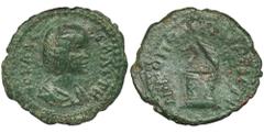 ANCIENT COINS Roman Provincial, Moesia Inferior, Nicopolis, Julia Domna, AERoman Provincial Moesia Inferior, Nicopolis, Julia Domna (wife of Septimius Severus, 193-217), AE, Nicopolis ad Istrum mint O