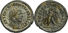 ANCIENT COINS Roman Provincial, Syria, Antioch, Philip I, Billon tetradrachmRoman Provincial Syria, Philip I (244-249), Billon tetradrachm 247, Antioch mintObverse: radiate, draped and cuirassed bust 