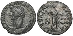 ANCIENT COINS Roman Imperial, Claudius, AsRoman Imperial Claudius (41-54), As 50-54, Rome mint Obverse: bare head leftTI CLAVDIVS CAESAR AVG P M TR P IMP P PReverse: draped figure of Libertas standing