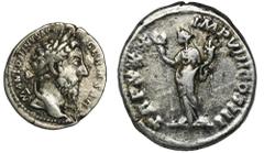 ANCIENT COINS Roman Imperial, Marcus Aurelius, DenariusRoman Imperial Marcus Aurelius (161-180), Denarius 174-175, Rome mint Obverse: laureate head right ANTONINVS AVG ARMENIACVS Reverse: personificat