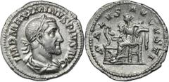 ANCIENT COINS Roman Imperial, Maximinus I Thrax, DenariusRoman Imperial Maximinus I Thrax (235-238), Denarius 235-236, Rome mint Obverse: laureate, draped, and cuirassed bust right IMP MAXIMINVS PIVS 