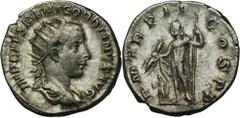ANCIENT COINS Roman Imperial, Gordian III, AntoninianusRoman ImperialGordian III (238-244), Antoninianus 238, Rome mint Obverse: radiate, draped and cuirassed bust rightIMP CAES M ANT GORDIANVS AVGRev