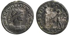 ANCIENT COINS Roman Imperial, Aurelian, AntoninianusRoman ImperialAurelian (270–275), Antoninianus 275, Antioch mint Obverse: radiate bust right IMP AVRELIANVS AVGReverse: female figure standing right