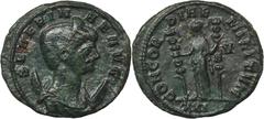 ANCIENT COINS Roman Imperial, Severina, AntoninianusInteresting coin due to the fact that it was minted for Severina. Her coins appear in circulation relatively rarely.Roman ImperialSeverina (270-275)